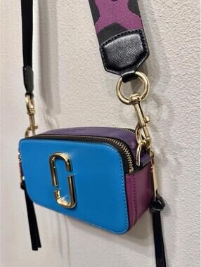 Rare Colorblock Marc Jacobs The Snapshot Crossbody Camera Handbag Purse New York